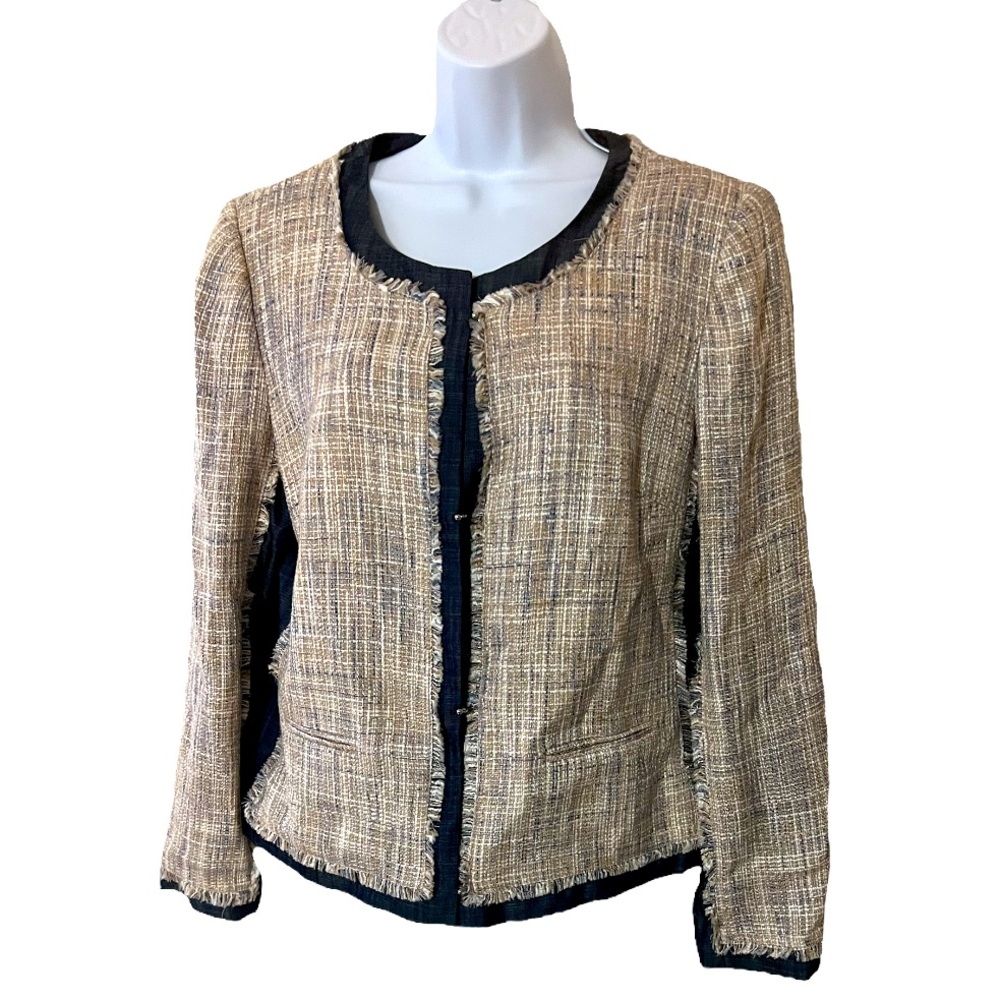 Ivanka Trump Plaid Tweed Blazer - Size 16